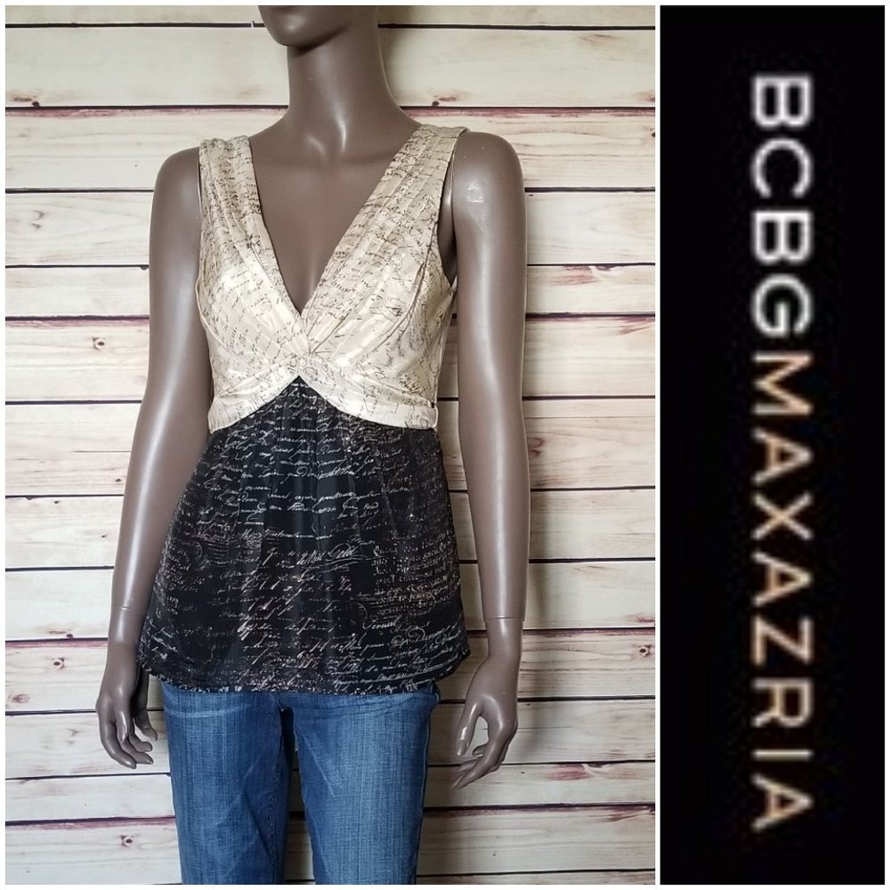 BCBGMAXAZRIA Silk Top